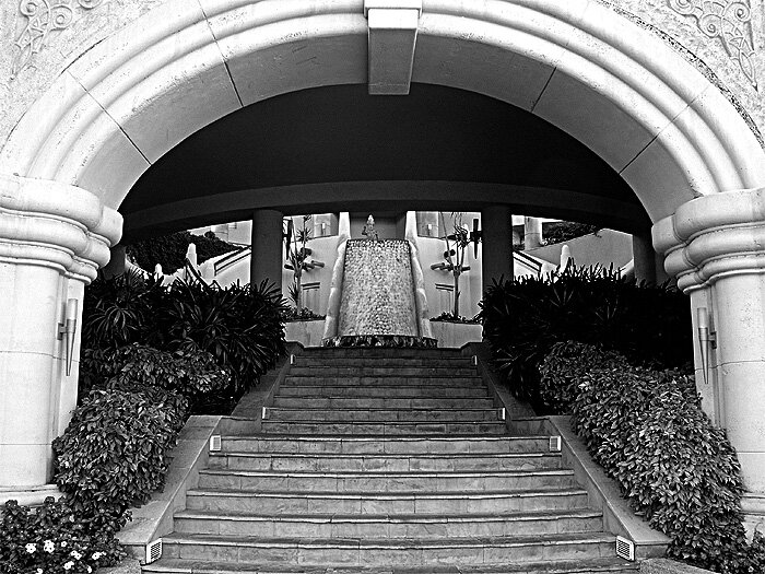 Entrance in Black & White