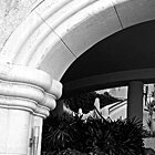 Entrance in Black & White