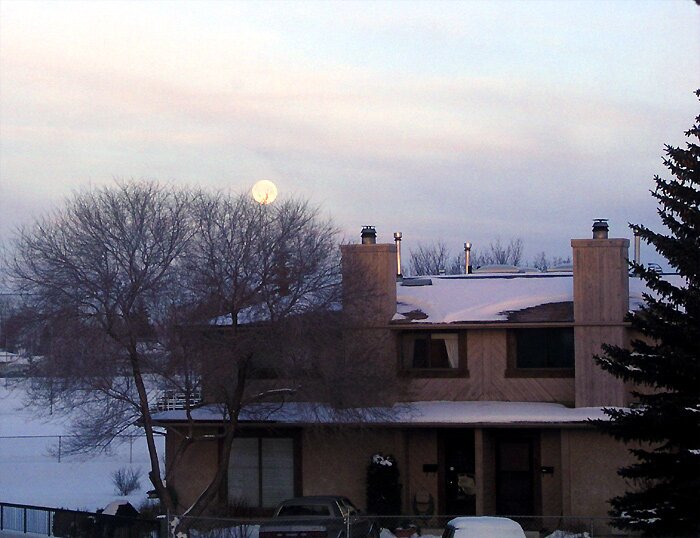 Morning moon
