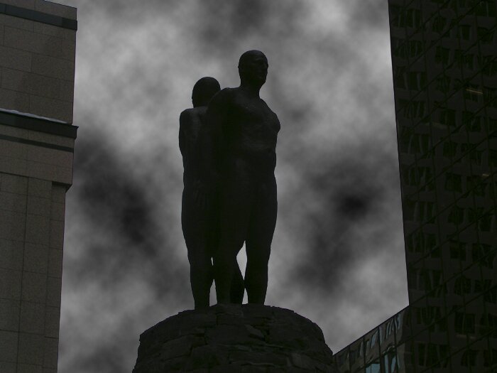 Shadows of men