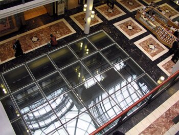 Ceiling meets the floor