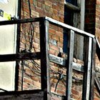 Wooden escape ladder