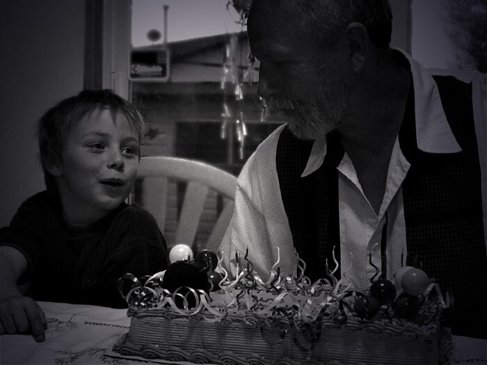 Grandpa has a birthday