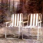 Two empty chairs
