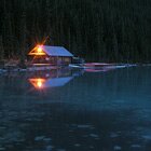 The boat house is close