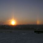 Winter sundogs