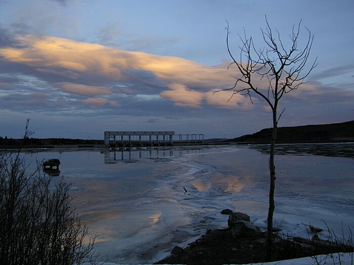 Evening falls on Ghost lake