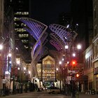 Metal trees in Stephen Avenue mall