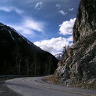 The road to Cameron Lake