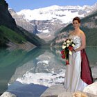 A gorgeous background for a gorgeous bride 