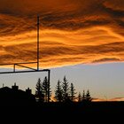 Burning clouds all around