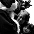 Posing with the Santa