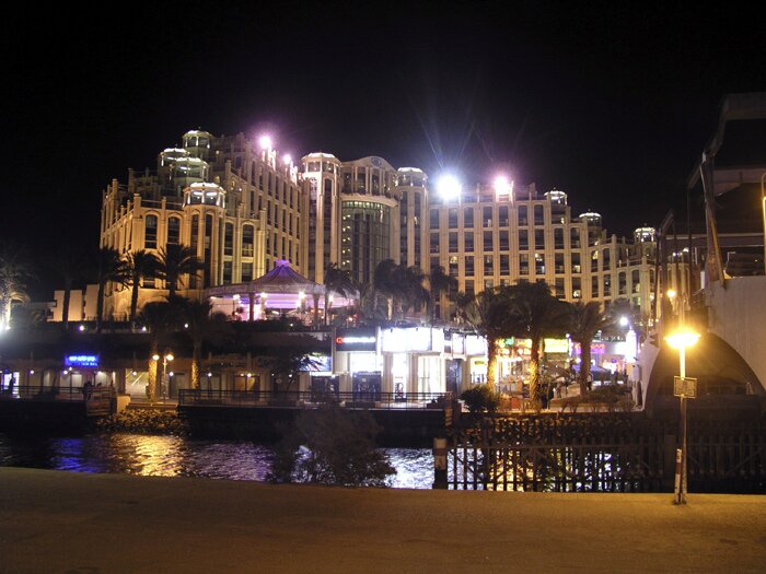 Night time Hilton