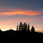 Sunset over the rockies