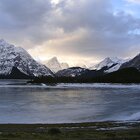 Frozen Upper Kananaskis Lake