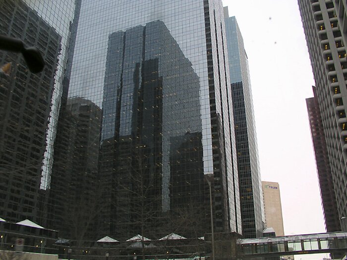 Downtown reflections