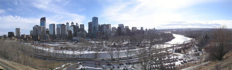 Calgary downtown panorama